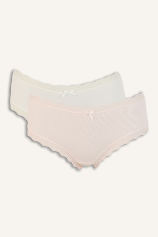Defacto Dantel Detaylı Micro 2li Hipster Külot F0236ax26sppn36 Pembe-pn36