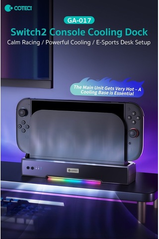 Masa Düzeni Konsol Aleti Oyun Keyfi Coteci Nintendo Switch 2 Cooling Dock Soğutucu Şarj Standı