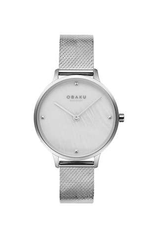Obaku Denmark V295lxcwhc Quartz Çelik Hasır Gri 34 Mm Kadın Kol Saati