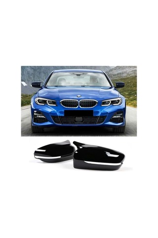 Bmw 3 Serisi G20 2018+ Yarasa Ayna Kapağı Parlak Siyah Sportif Yan Ayna Kaplaması