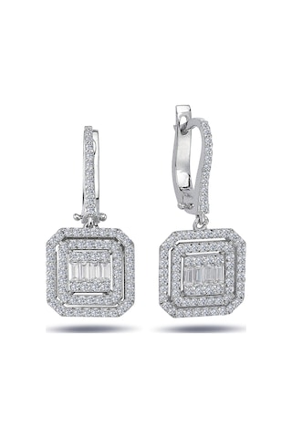 Lova 1,03 Karat Baget Pırlanta Küpe - 3030054