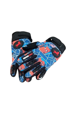 Motoanl Motosiklet Çocuk Eldiveni Tpr Velcro Kids Motor Eldiven Spider
