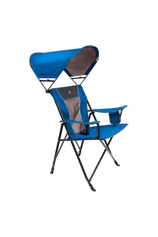 Gci Outdoor Sunshade Comfort Pro Chair Güneşlikli Katlanır Plaj Sandalyesi-mavi Mavi