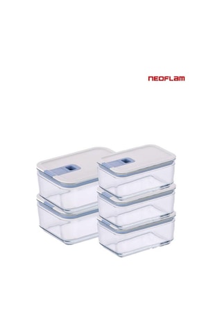 Neoflam Perfect Seal Cam Saklama Seti 5 Parça