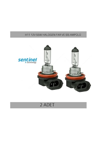 2 Adet H11 Ampul Standart Işık Halojen Ampul 12v 55w
