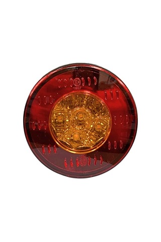 24v Sinyal Lambası Reflektörlü Sarı 6 Ledli Yuvarlak 98 Mm