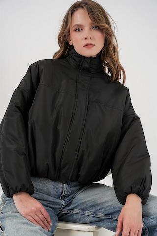 Bigdart Kadın Siyah Oversize Bomber Şişme Mont 5124 Siyah