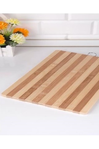 Ahşap Bambu Et Ekmek Kesim Tahtası -sebze Meyve Doğrama Tahtası 30x20 Cm