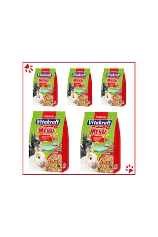 Vitakraft Menü Vital Tavşan Yemi 1000 Gr x 5 Adet