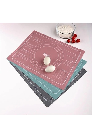 Novahub Yeşil Dayanıklı Silikon Hamur Mat - Anti-düşük Sıcaklık Yoğurma Mat - Kaymaz - Çok Fonksiyonlu Tatlı Pasta Hamur Sarma Mat