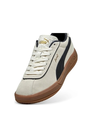 Puma 40071801 Club Klassıka Sd Whıte Black Gold Kadın Sneaker Bej