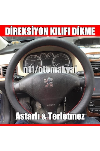 Peugeot 207 Oto Direksiyon Kılıfı Dikme