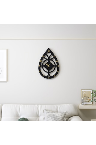 Radıance Duvar Saati Siyah Gold Siyah - Gold