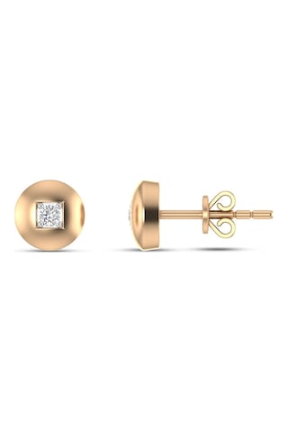 0.04 Karat Pırlanta Tektaş Küpe N11.167