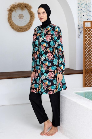 Maresiva 262501 Nakara Lacivert Tam Boy Tesettür Mayo