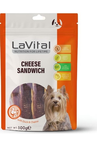Lavital Ördek Etli Ve Peynirli Köpek Ödülü 100 Gr