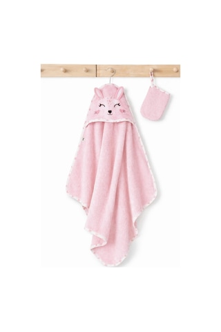 Civil Baby Tavşan Kulaklı Bambu Havlu - Pembe 31B61011625W1