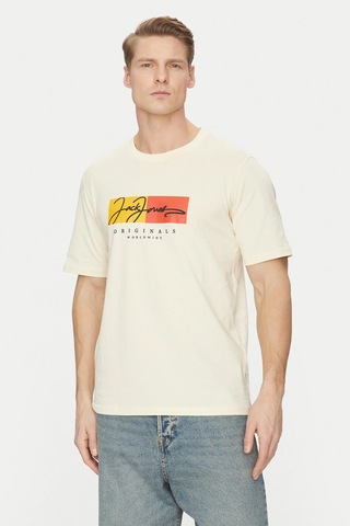 Jack & Jones Jorfrederiksberg Erkek Tişört 12278266 Bej