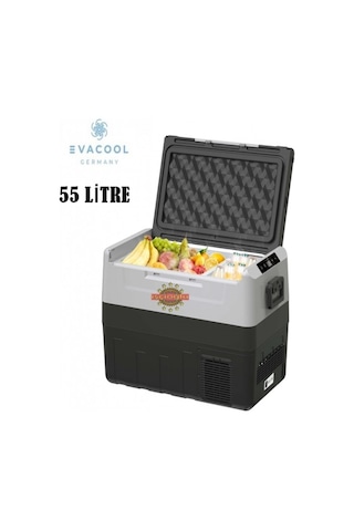 Evacool Germany 55 Li̇tre Oto Buzdolabi Kompresörlü 12v / 24v Eva55a