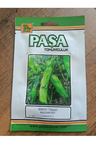 Paşa Tohumculuk Biber Tohumu Mazamort Üçburun 5 Gr