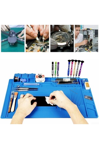 Venaliastore Isıya Dayanıklı Manyetik Tamir Bakım Silikon Matı