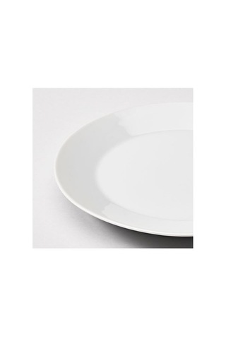 Ikea 365+ Porselen 6 Kişilik 18 Parça Yemek Takımı 17-27 Cm Beyaz Yuvarlak