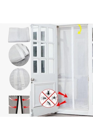 Mıknatıslı Kapı Sinekliği Tül Perde 105 X 210 Cm Standart