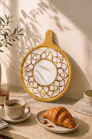 Worn Gold Peynir Sunum Tabağı 26 Cm Çok Renkli