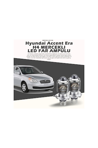 Hyundai Accent Era Mercek Led Xenon Uzun - Kısa Çift Renk Şimşek Etkili