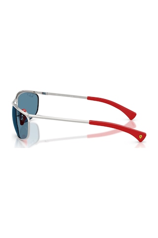 Ray-ban Rb 3819m F007s2 62 Scuderia Ferrari Unisex Polarize Oval Gümüş Metal Güneş Gözlüğü Gri