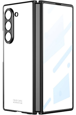 Zore Galaxy Uyumlu Z Fold 6 Kılıf Msra Full Camlı Kıpta Kapak-siyah Siyah