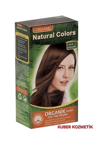 Natural Colors 6ca Karamel Organik İçerikli Amonyaksız Kalıcı Saç Boyası