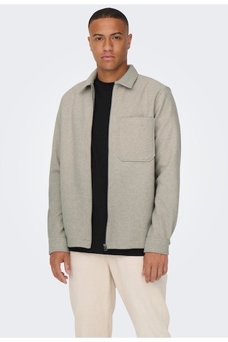 Only & Sons Erkek Yakalı Ve Fermuarlı Ceket - 22026312 001