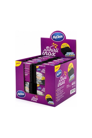 Myclean-467507 Mgc-04 Temizlik Ve Bulaşık Süngeri 2 Adet Sihirli İnox - 24'li Paket