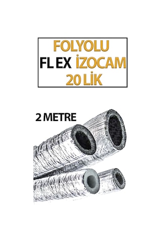 Folyolu İzocam Flex İzocam 110 Luk 2 Metre Boru Yalıtımı İçin