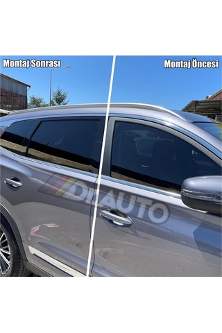 Chery Tiggo 8 Pro Piano Black Direk Ve Cam Çerçevesi Sutünları 12 Parça