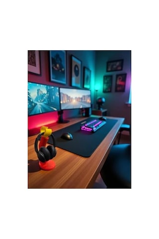 Dekoratif  Kulaklık Standı Kırmızı 10 X 10