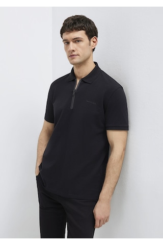 Mavi - Mavi Black Fermuarlı Siyah Polo Tişört 0613137-900 Siyah
