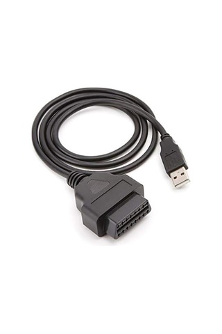 Wezone 16pin Obd2'den Usb'ye Veri Transfer Ve Şarj Kablosu - Araç Bilgisayar Bağlantı Kablosu, Sürüş Kaydedici Uzatma Kablosu 1 Metre