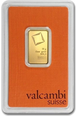 Valcambi 10 Gram Orange Bar Altın 999.9 24 Ayar Külçe Altın