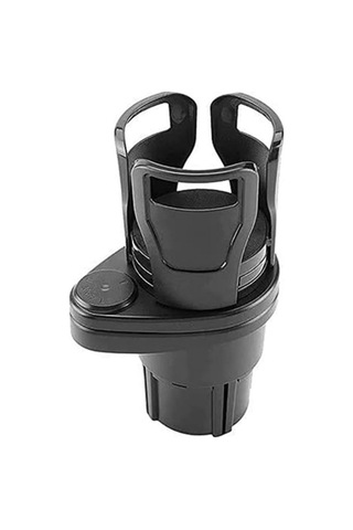 Hombey Mat Siyah Araba Bardak Tutucu: Genişletilebilir 2'li Adaptör, Su/içecek/lezzet Saklama, 7.4-15cm Genişleme Aralığı