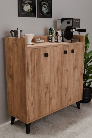 Milan Kahve Köşesi Çok Amaçlı Mutfak Dolabı Kiler Erzak Dolabı Atlantik Çam