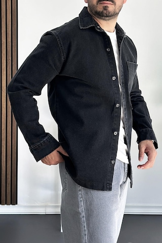 Erkek Büyük Cepli Gömlek Ceket Siyah Edw200 Siyah