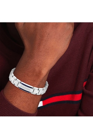 Tommy Hilfiger Thj2790600 Erkek Bileklik Metalik Gri