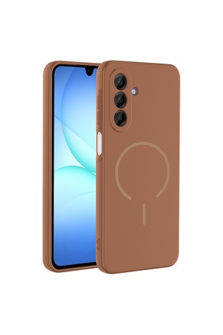 Zore Samsung Galaxy Uyumlu A16 Kılıf M-safe Şarj Özellikli Zore Meta Kapak - Siyah