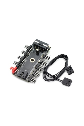 10 Port Fan Çoklayıcı 10lu Fan Kontrol PWM 12V 4 Pin Fan Denetleyici Molex IDE