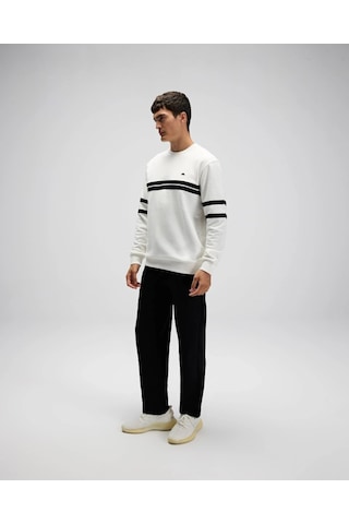 Ellesse Em618 Erkek Beyaz Sweat Beyaz