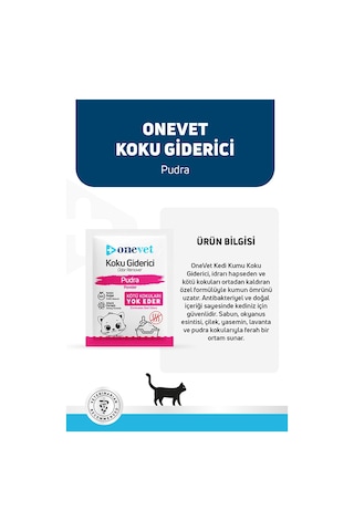 Onevet Kedi Kumu Koku Giderici Pudralı 15 Adet 25 Gr