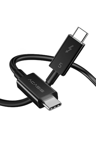 Acasis 1m Thunderbolt5 80Gbps 8K 60Hz 120Gbps,240W,Type-C Kablo