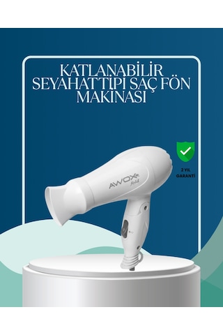 Seyahat Uyumlu Saç Kurutma Makinesi Hafif Ve Kompakt